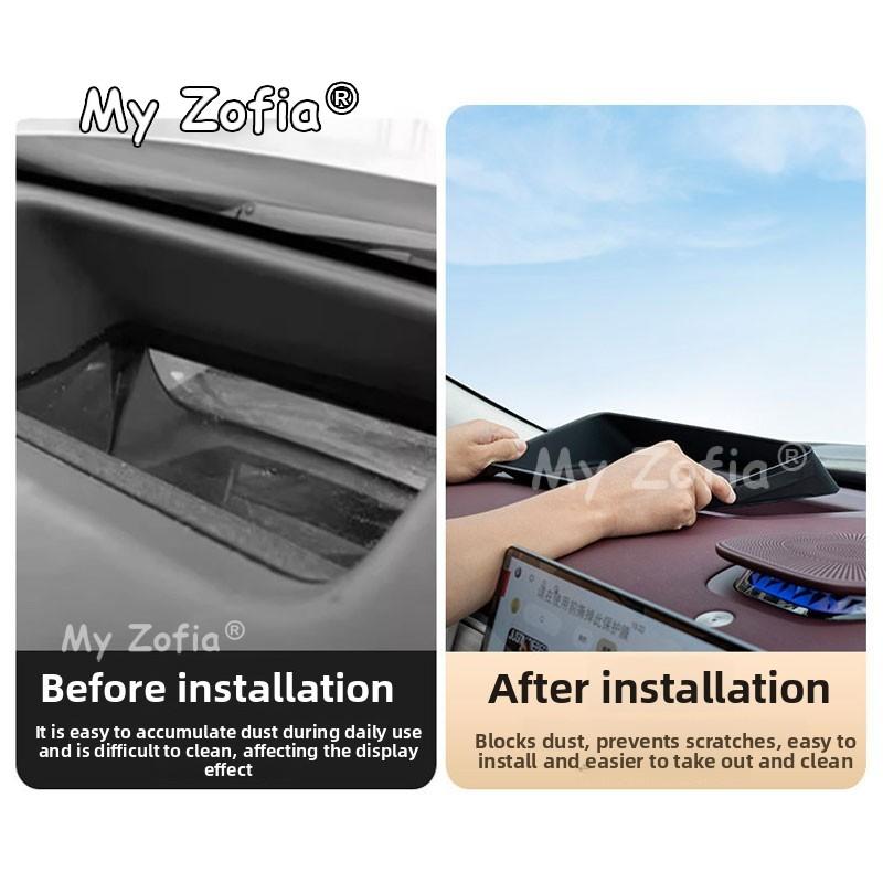 Clear Transparent Car HUD Head Up Cover Anti Dust Anti Glare Anti Scratch Interior Accessories For Voyah Courage 2025 2026