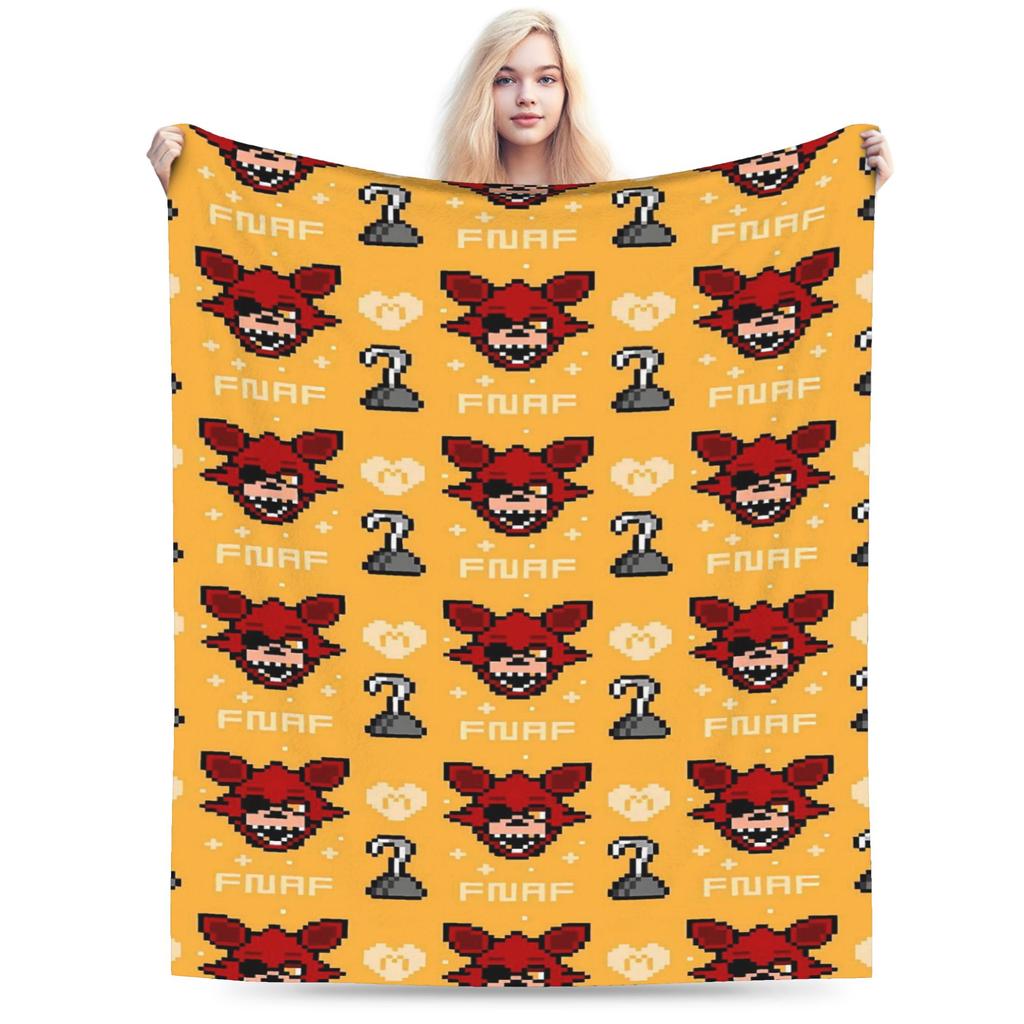 FNAF At Freddys Blankets Super Warm Fashion Plush Throw Blanket For Girls Boys Couch Chair Sofa Bed Flannel Bedspread Bed Cover