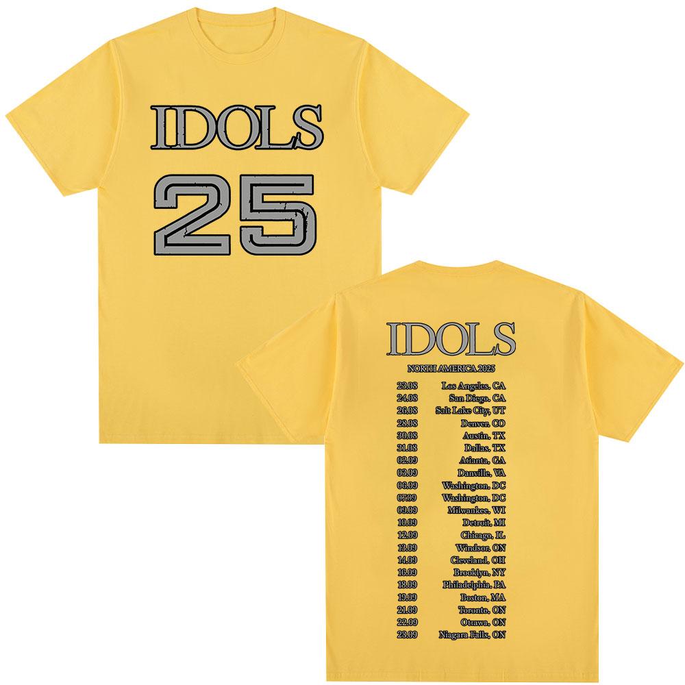 Yungblud IDOLS Album Tour Merch T Shirt Fan Gifts Unisexs Women Clothing Hip Hop Short Sleeve Tshirts Summer Cotton Tshirt