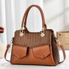 Fashion Womens Pu Shoulder Bag With Zipper Closure For Daily Use