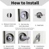 Zinc Alloy Rv Door Lock Keyless Cabinet Lock Professional Toolbox Lock  Toolbox