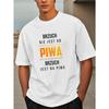Europäische Größe Lustiges Polnisches Herren Kurzarm T-Shirt Sommer T-Shirt Top