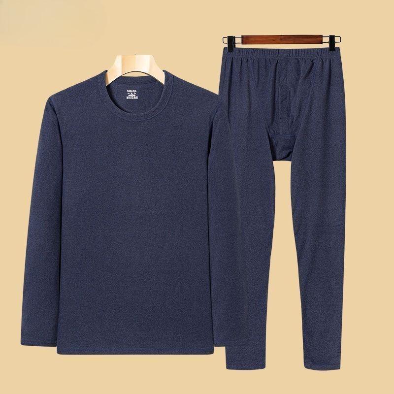 Herbst-Winter Deutscher Samt Thermo-Unterwäsche-Anzug mit Selbsterwärmendem Verdicktem Fleece