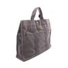 Used HERMES HerlineMM Tote Bag canvas Nylon canvas Gray Used unisex
