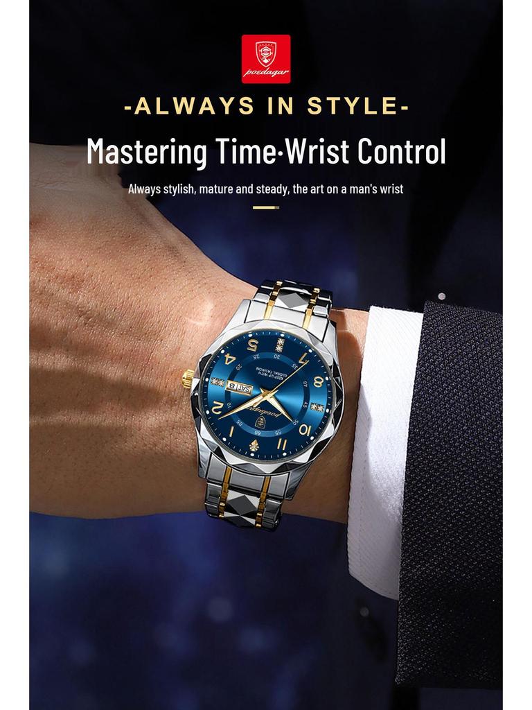 Schweizer Luxus Herren Quarz Wasserdicht Leuchtend Uhr - Neuer Heißer Stil