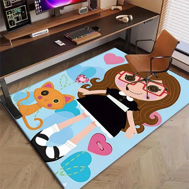 1pc Lalaloopsy4 Design Printed Area Rug Carpet for Bedroom Living Room Home Decor Rugs Mat Non Slip Mat Rug for Bedside