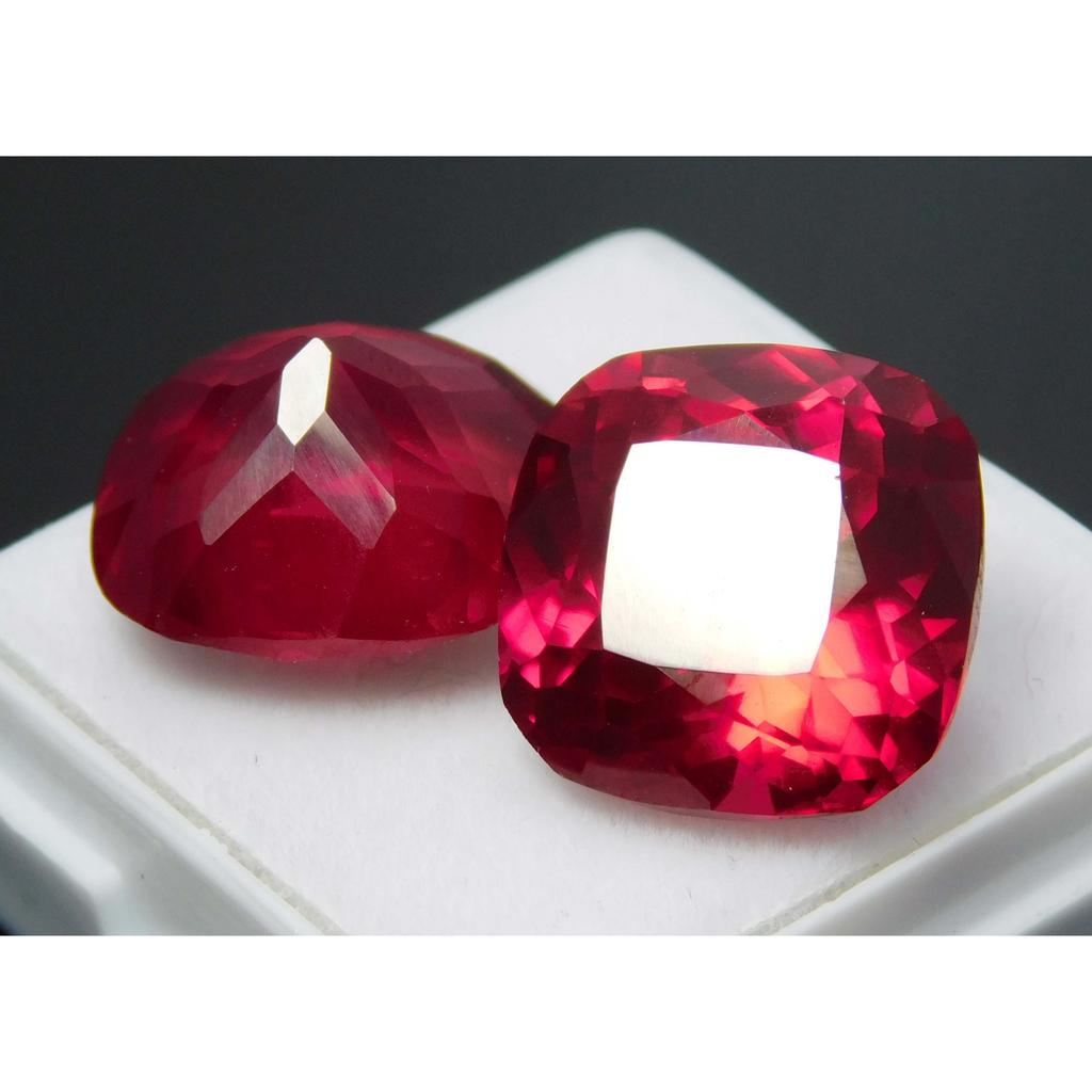 Natural Red Ruby 26.95ct Cushion Cut Certified Loose Gemstone