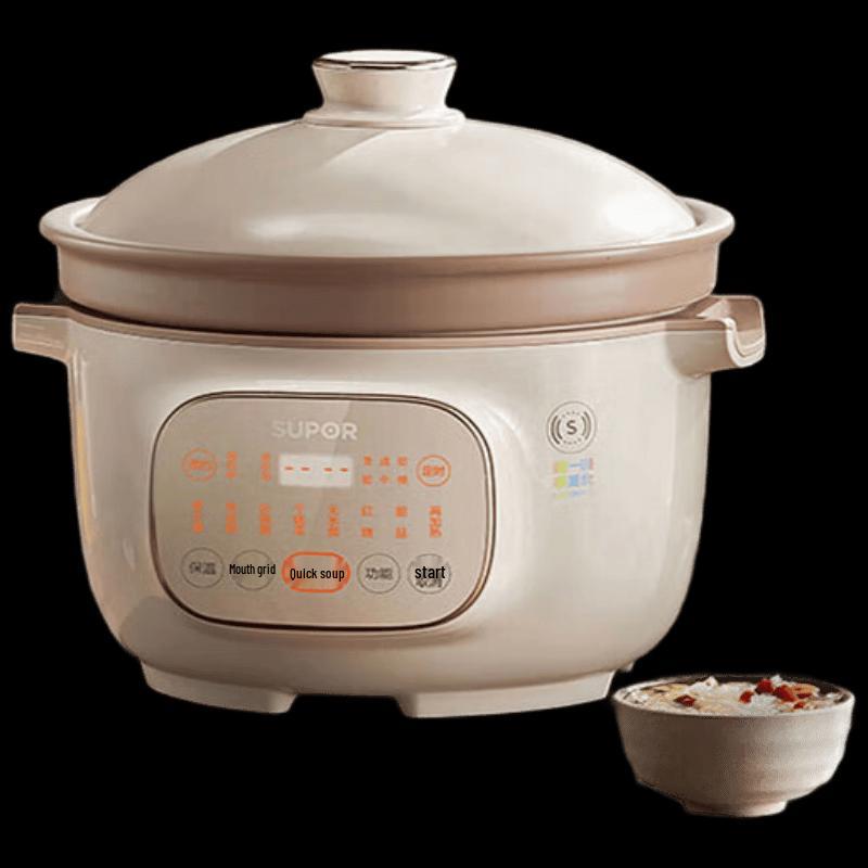 Supor 5L Ceramic Electric Stew Pot CN plug (adapter included)