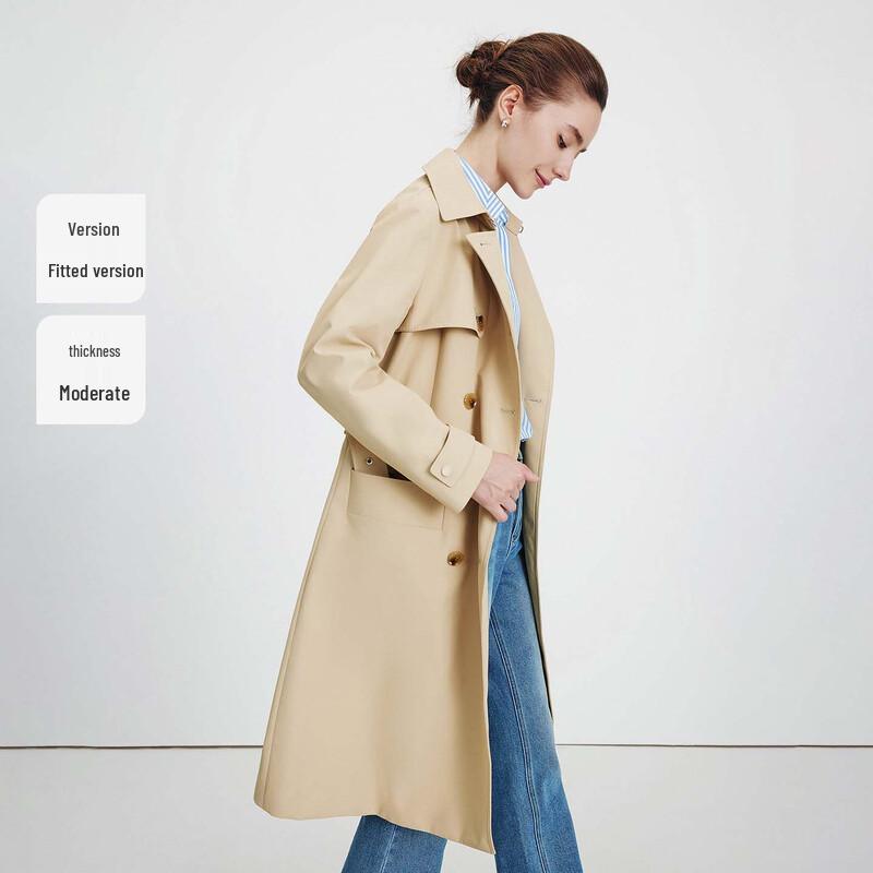 Navigare Women's Mid-Length Three-Proof Trench Coat