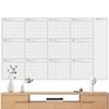 To-do List Dry Erase Yearly Whiteboard Calendar Erasable 12 Month Schedule Planner Reusable Blank Whiteboard Yearly Calendar