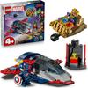 LEGO Marvel Captain America Vs Thanos Building Blocks Toy for Kids Ages 4-6 Educational Gift
