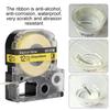 12mm Label Machine Ribbon High Quality Fit for King Jim for Epson SR230CH 8 Meters Length 12mm Yellow Bottom Black