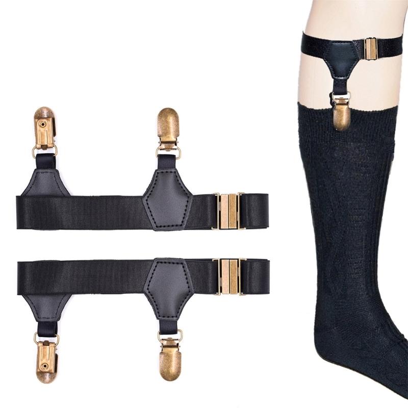 Mannen Vrouwen Sok Kousbanden Bandjes voor Werk, Feestelijke, Casual Shirt Jurk Houder Nabij Kousband Clip Accessoires