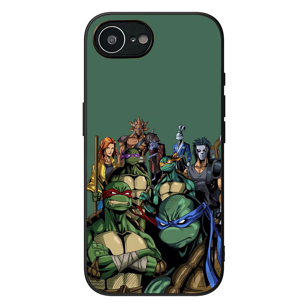Cartoon n-Ninjas Wallpaper T-Turtles Phone Case for Apple iPhone 16 17 Air 14 15 Pro Max Plus 16+ 16E 14+ ProMax Soft Cover