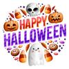 Waterproof PVC Party Decorations Halloween Window Clings, Cute Ghost Pumpkin Skull Happy Sticker, Reusable DIY Layout Double Sided Static Glass Decals