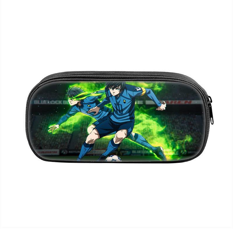 Bluelock Printed Pencil Case, Blue Prison Primary And Secondary School Children'S Pencil Stationery Storage Bag