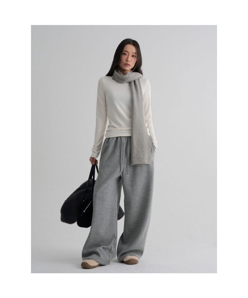 8SECONDS Soft Turtleneck Long Sleeve T-Shirt - Ivory