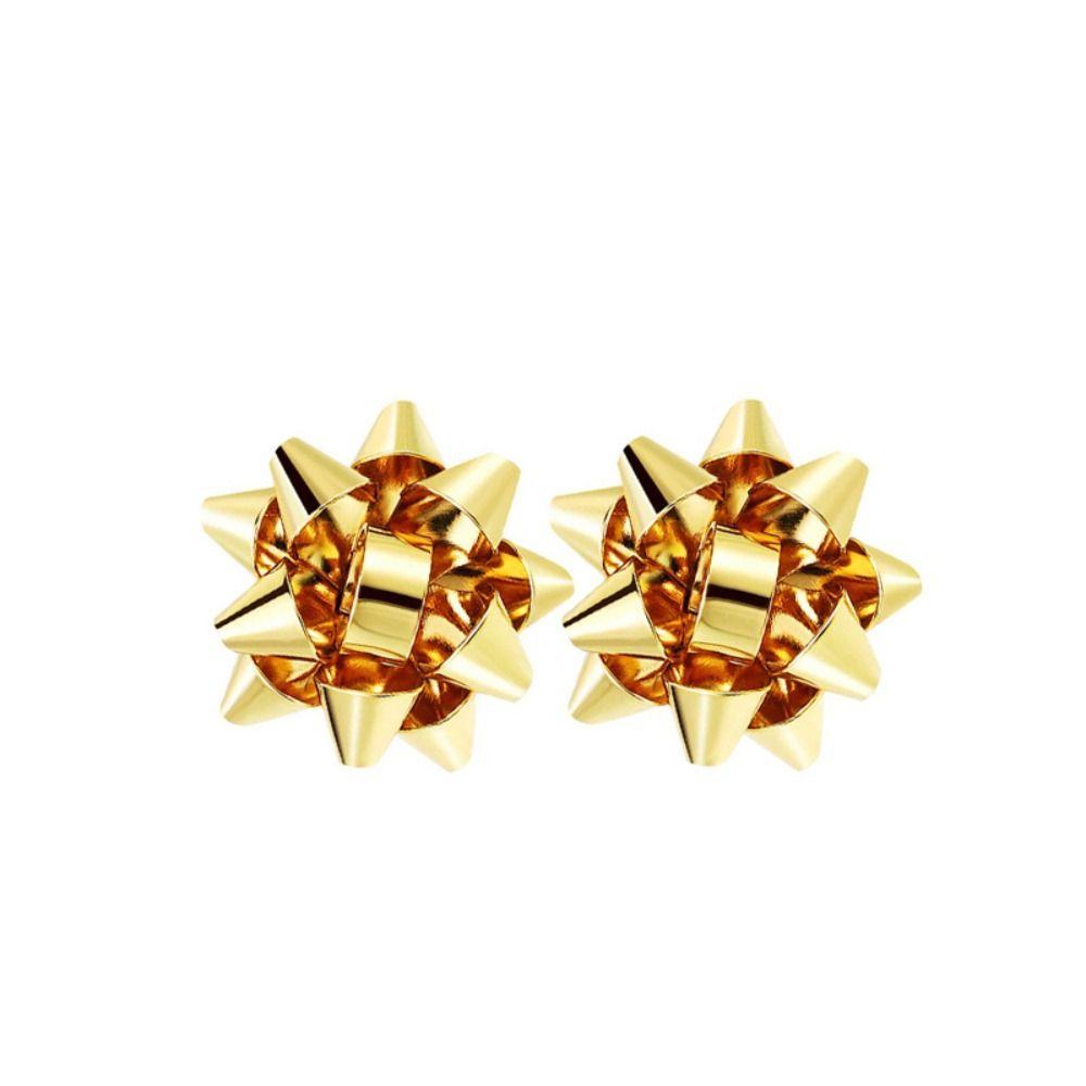 Star Ribbon Merry Christmas Earrings Snowflake Wrap Bow Stud Earrings  Girls
