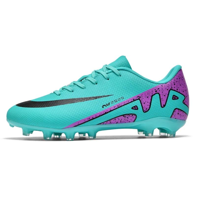 

Men Football Shoes Comfortable Sneaker Grass Training TF/FG Ultralight Society Long Spikes Soccer Shoes Studded Football Boots 32