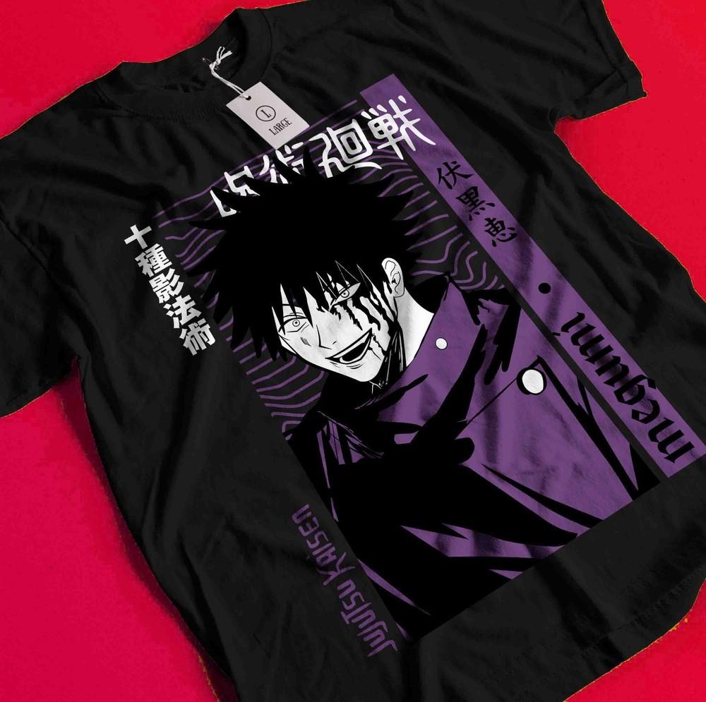 Megumi Shirt Gojo Satoru T-Shirt Jujutsu Kaisen Tshirt Toji Tee Mahoraga Sukuna AA200