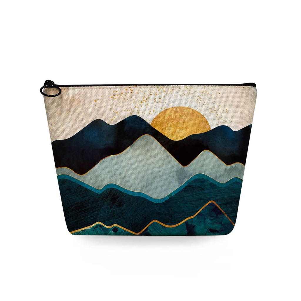 Women Landscape painting Print Cosmetic Bag Toiletries Organize Travel Storage Case 6753