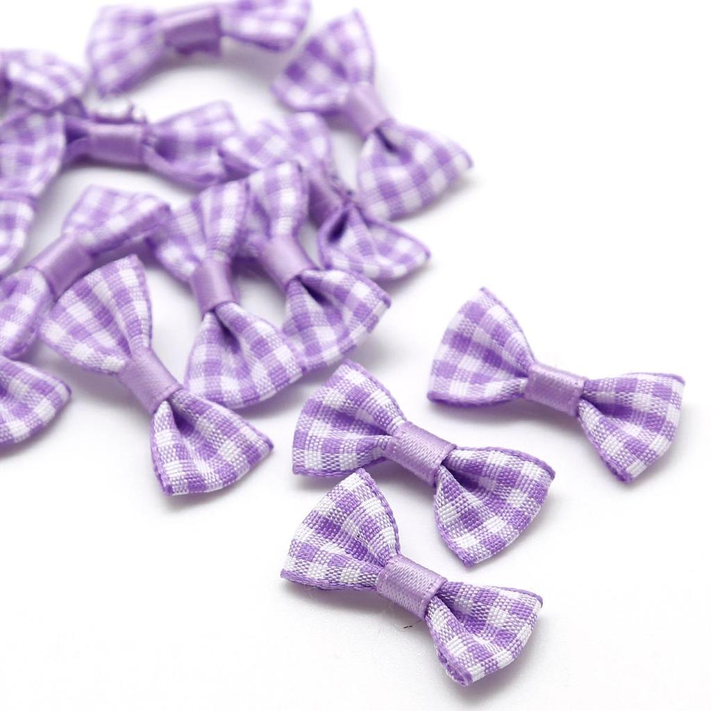 Handmade Plaid Bow Fabric Hairpin & Headband Kit