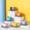 Keramiktasse mit Untersetzer Teetasse für Zuhause Geschenke