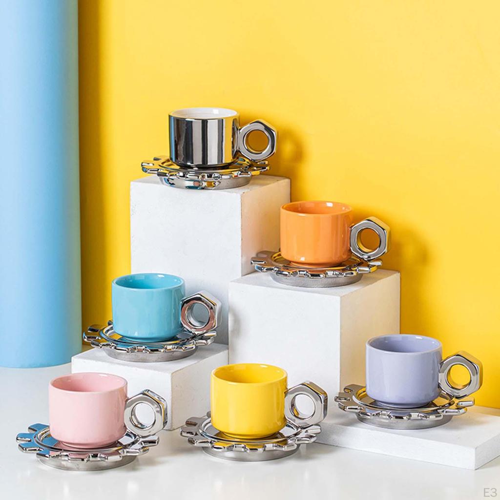 Keramiktasse mit Untersetzer Teetasse für Zuhause Geschenke