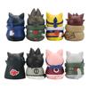 5cm Anime Naruto Figure Toys Cute Mini Kakashi Uchiha Itachi Gaara Q Version Action Dolls Pvc Model Edition Birthday Gifts
