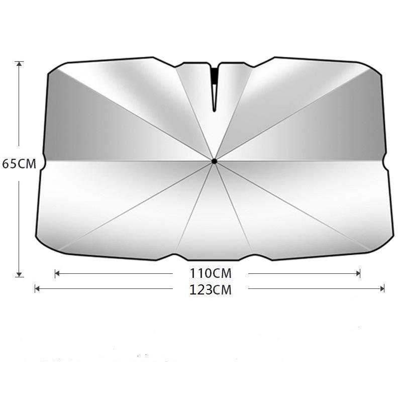 Car Umbrella Sunshade: Heat-Insulating Windshield Shield & Curtain
