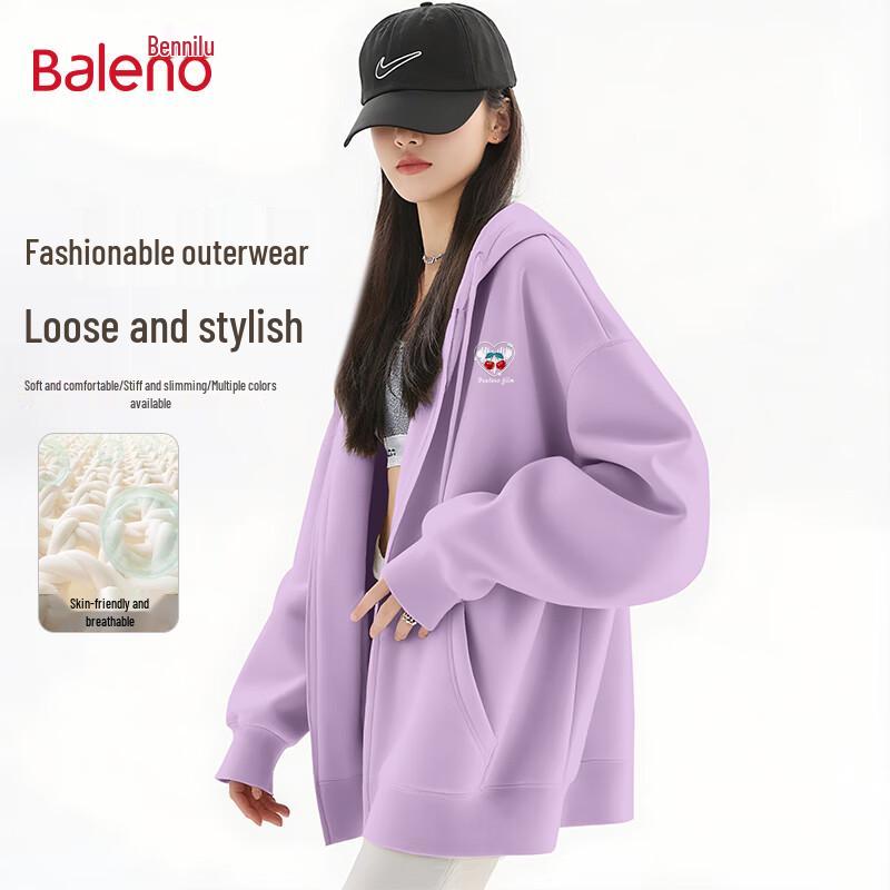 

Baleno Women s Hooded Printed Cardigan Sweatshirt XL