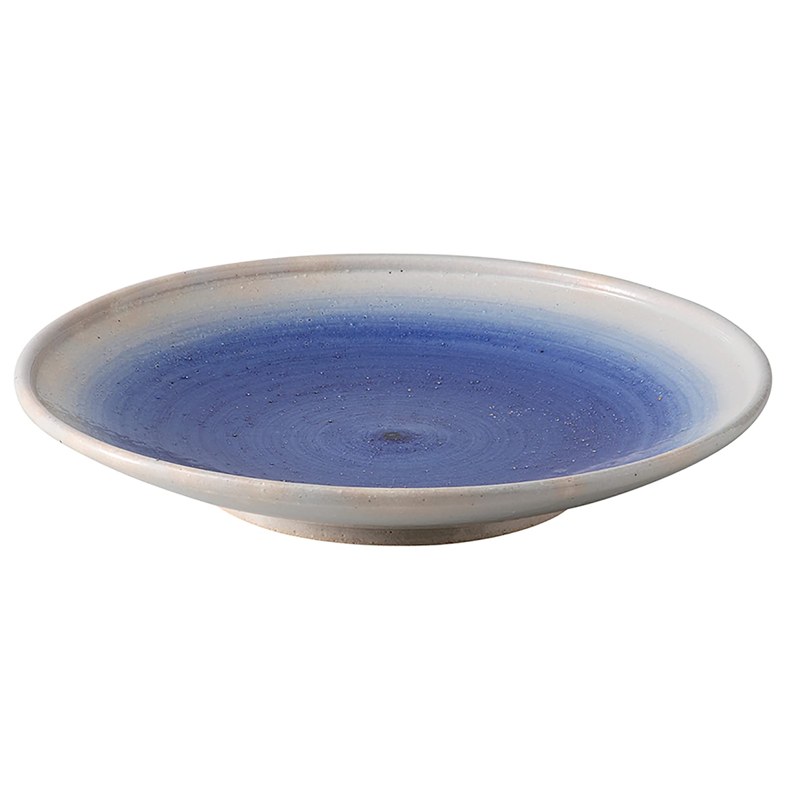 

Nishikai Pottery Hasami Ware Rizaemon Kiln Plate, Large 8-inch Plate, Approx. 25cm, Blue, Dyed, Made in Japan