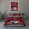 Dramatic skull imagery. Bedding Duvet cover sets Duvet covers Pillowcases gifts (1 * Duvet Cover 2 * Pillowcases, without duvet insert)