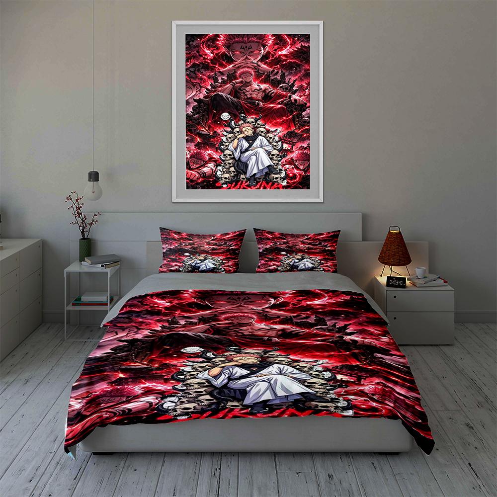 Dramatic skull imagery. Bedding Duvet cover sets Duvet covers Pillowcases gifts (1 * Duvet Cover 2 * Pillowcases, without duvet insert)