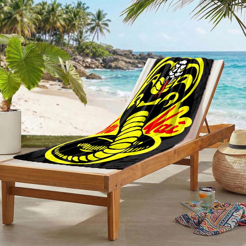 Cobra Kai Fashion Beach Towel: Ideal for Summer Adventures Soft, absorbent and quick drying suitable for swimming and bathing
