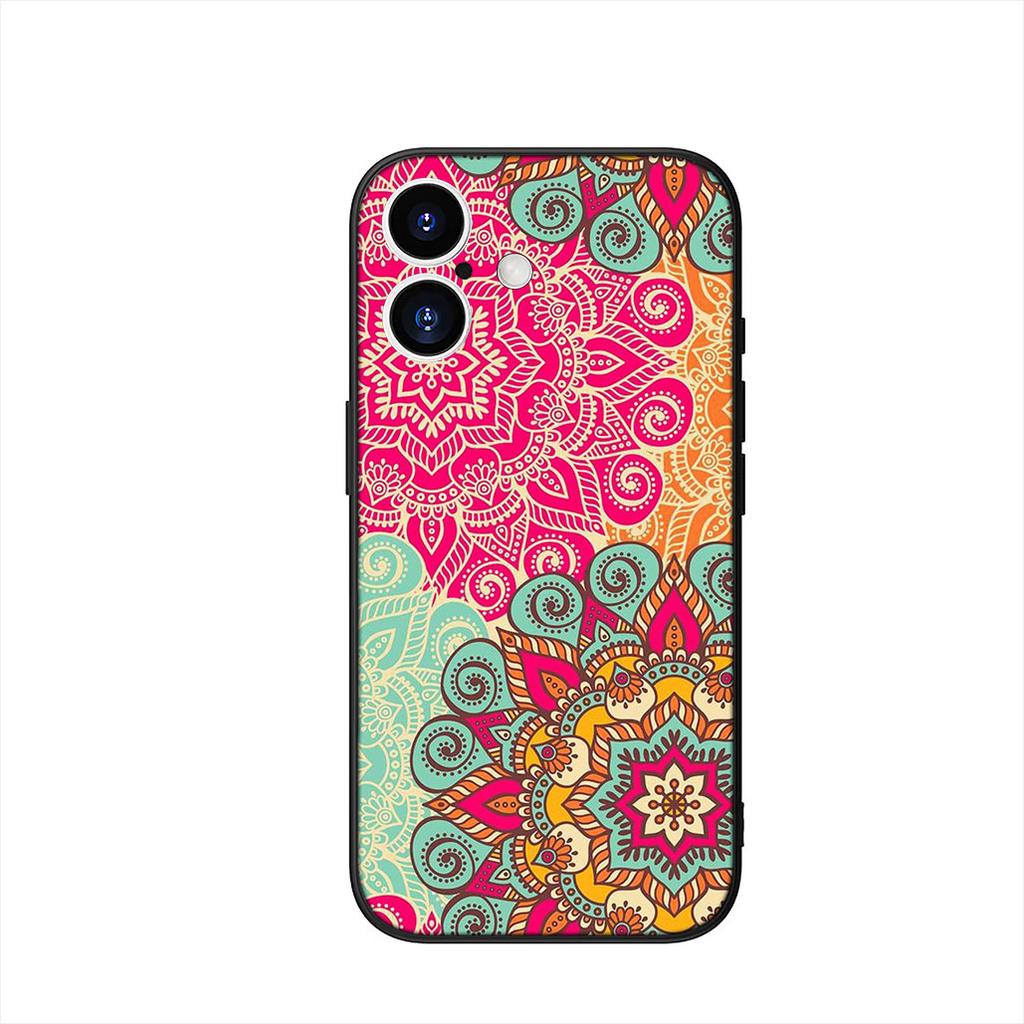 for Samsung Galaxy A55 A54 A25 A36 A17 A26 A35 A33 A34 A37 S20 S21 FE S10 Plus Case Floral Paisley Mandala Flower Texture Rose