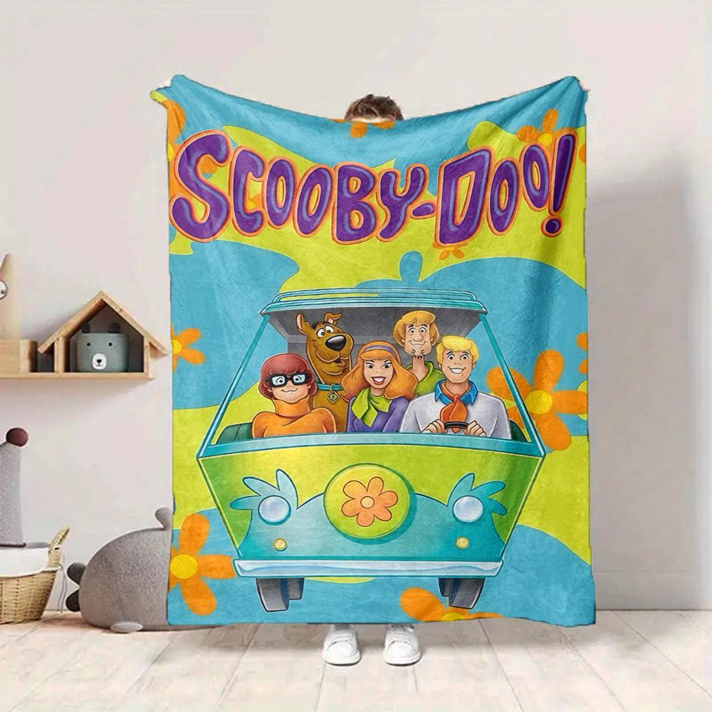 1 Stück Scooby-Doo Mystery Flanell-Kuscheldecke - HD-Druck Leicht Weich Warm Ganzjahresdecke für Sofa, Bett, Reise092