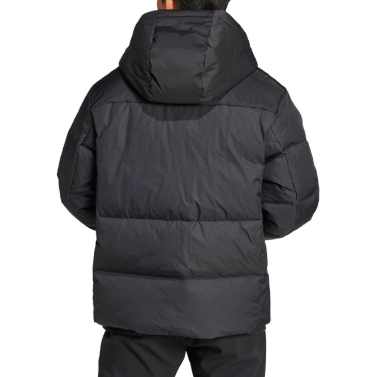 adidas Chaqueta Plumífera Deportiva para Hombre Cortavientos Cálida Repelente al Agua para Exterior Serie Wind.Rdy Xploric Chaqueta Negra IX7924