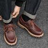 Martin Stiefel Herbst Neu Britisch Retro Leder Schuhe Niedrige Schnürstiefel Werkzeugstiefel Lederschuhe Vielseitige Business Lederschuhe