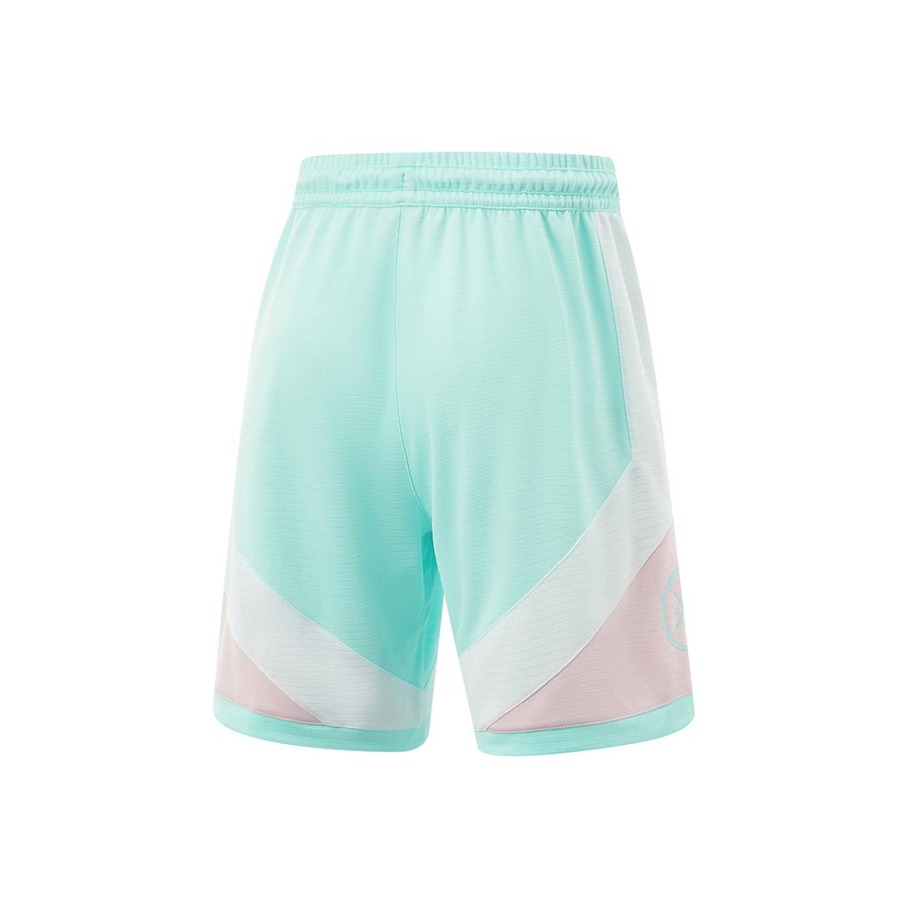 Li-Ning Color Block Simple Versatile Comfortable Sports Shorts Men Shorts Island-Blue AAPV019-4