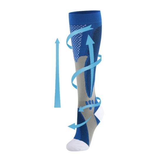 Outdoor Running Sports Breathable Nurses Compression Calf High Socks Stocking