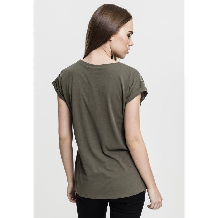 T-shirt femme - Urban Classic - Extended - Couleur olive - Manches longues - 100% coton