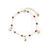 Bracelet - LUXENTER - Kirrio - Argent 925 - Finition or Jaune 18k - Cristal Rouge