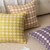 Geometric Plaid Simple Pillow Ins Style Home Sofa Bedside Decoration Cushion Cover Office Sitting Waist Protection Pillow