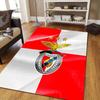 Sport Lisboa e Benfica2 Flannel Pattern Square Carpet,Area Rug,Carpet Rug for Living Room Bedroom Sofa Playroom Decor,Non-slip Floor Mat