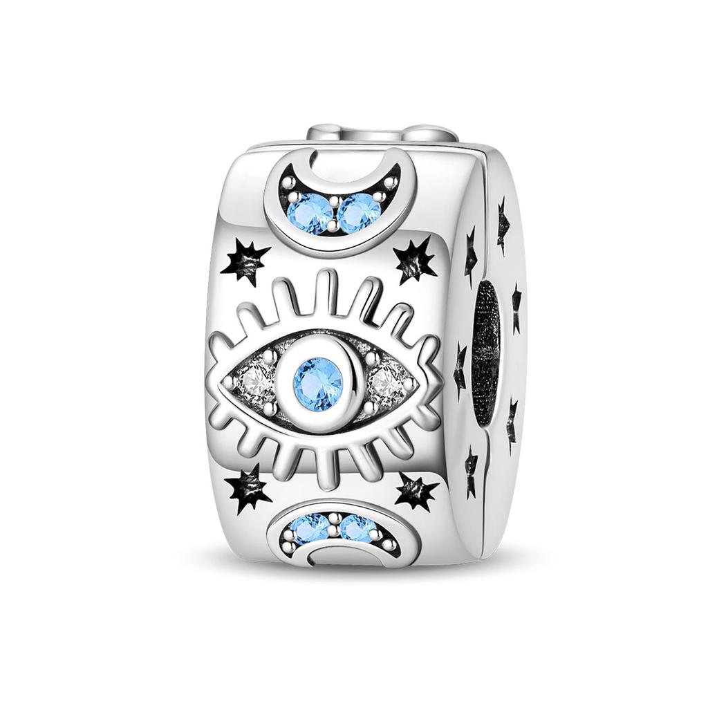 Kupferclips Kupfersterne Mond Sonne Gänseblümchen Clip Charms Schmetterling Sicherheitskette Passend für Original Armband DIY Schmuck Geschenke