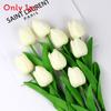 Pu Tulip Artificial Flowers For Wedding Decor Home Styling Props Photo