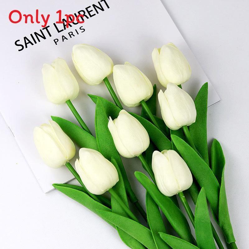 Tulip Pu Artificial Flowers For Wedding Decor Home Styling Props Photo