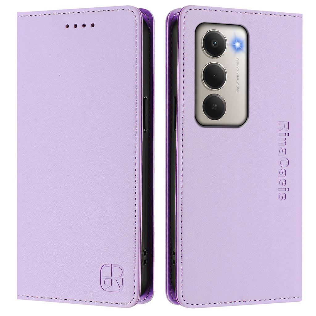 Pentru Xiaomi Redmi 15 5G (Global) (169 mm) Husă din piele RINACASIS RC01 Husă pentru telefon cu portofel cu blocare RFID și suport