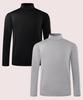 ARMEDES [2Pack] Men'S Brushed Regular Fit Turtleneck T-Shirt Ar-43 (3 Colors)